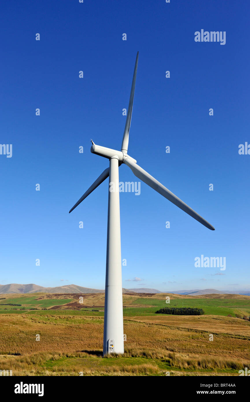 Éolienne à Lambrigg Wind Farm, Cumbria, Angleterre, Royaume-Uni, Europe. Banque D'Images