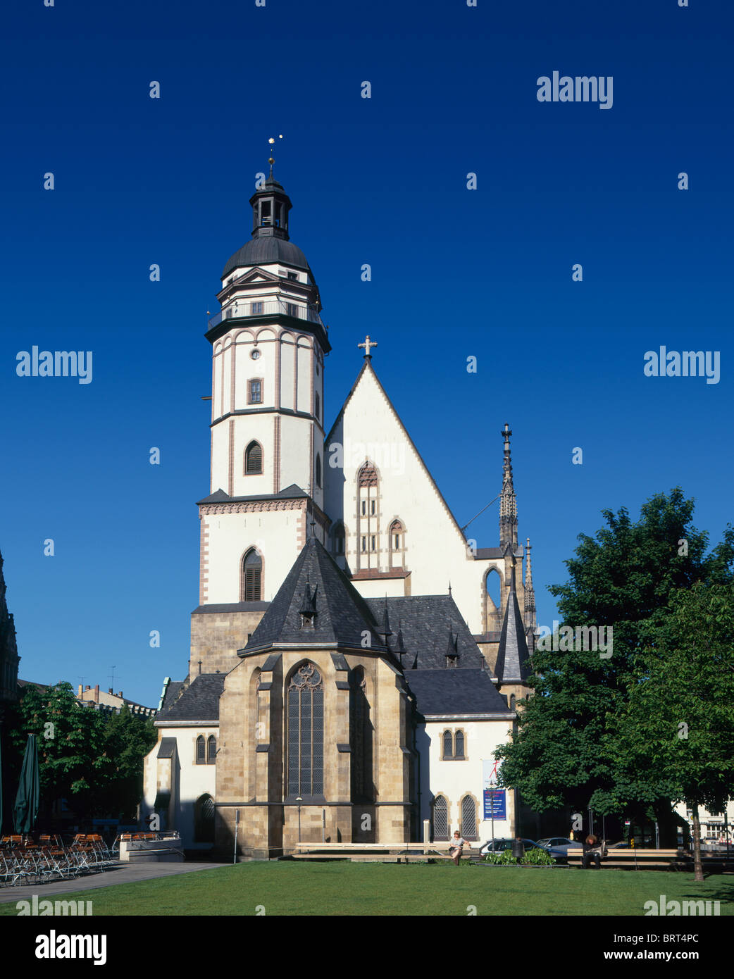 L'église St Thomas, Leipzig, Saxe, Allemagne Banque D'Images
