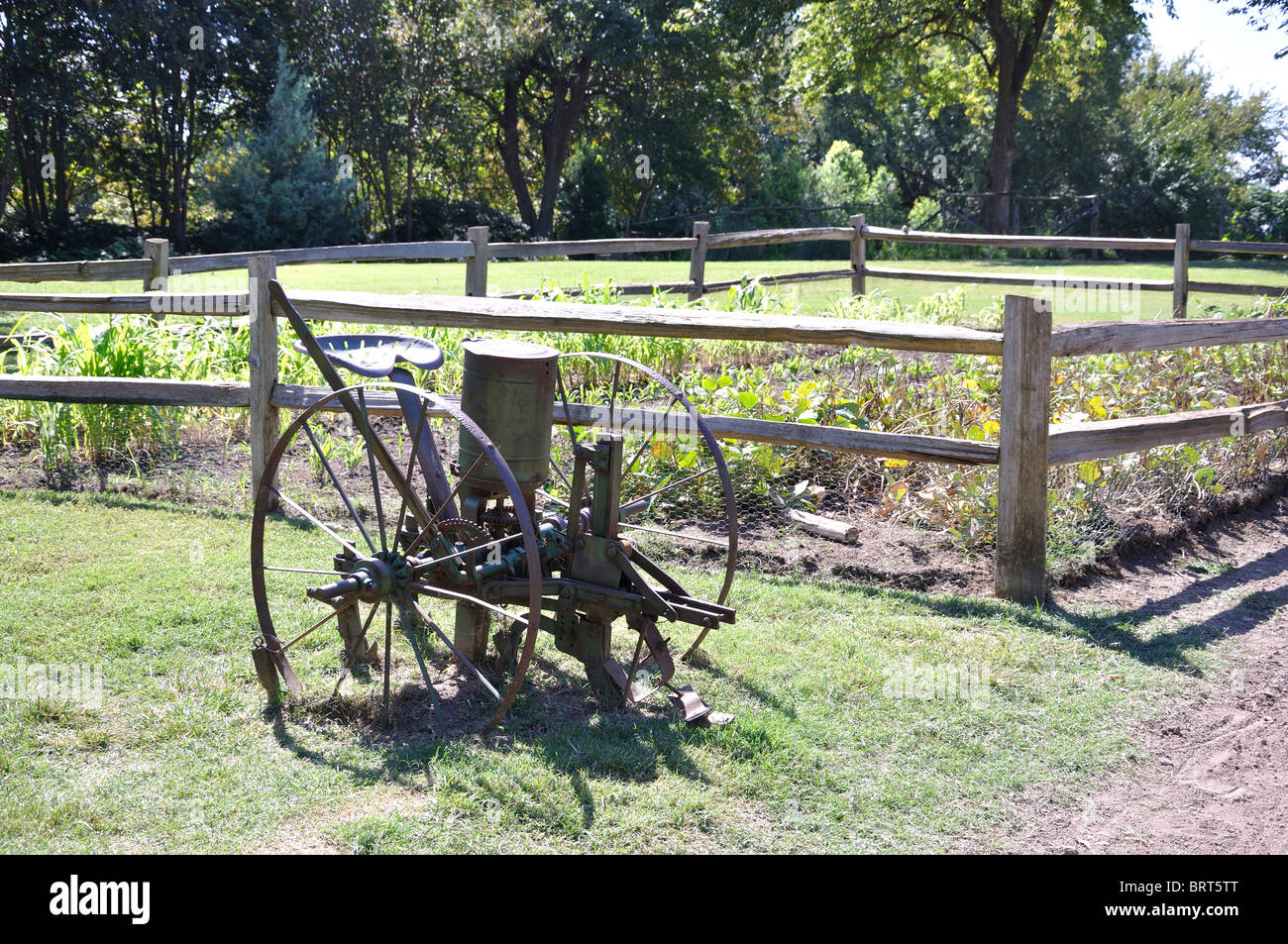 Les machines agricoles, Arboretum de Dallas, Texas, USA Banque D'Images