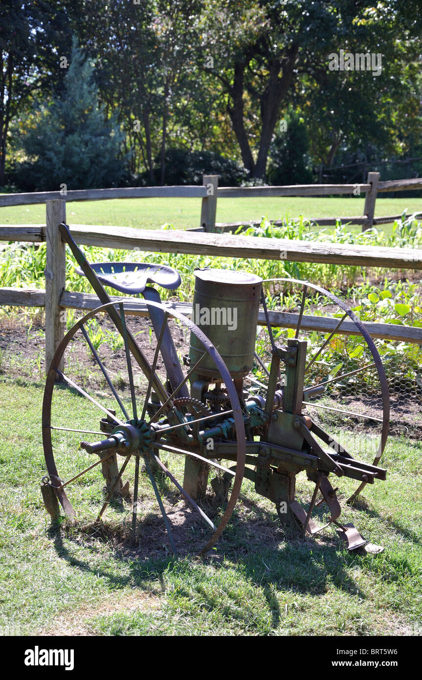 Les machines agricoles, Arboretum de Dallas, Texas, USA Banque D'Images