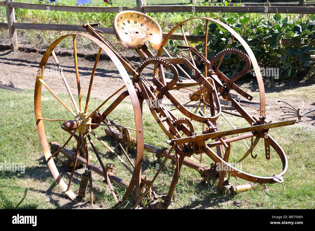 Les machines agricoles, Arboretum de Dallas, Texas, USA Banque D'Images