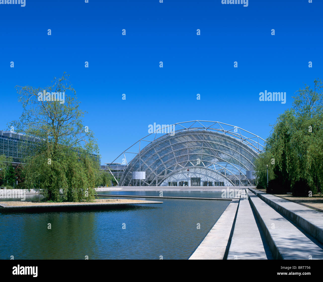Centre des expositions et de la salle de verre, Leipzig, Saxe, Allemagne Banque D'Images