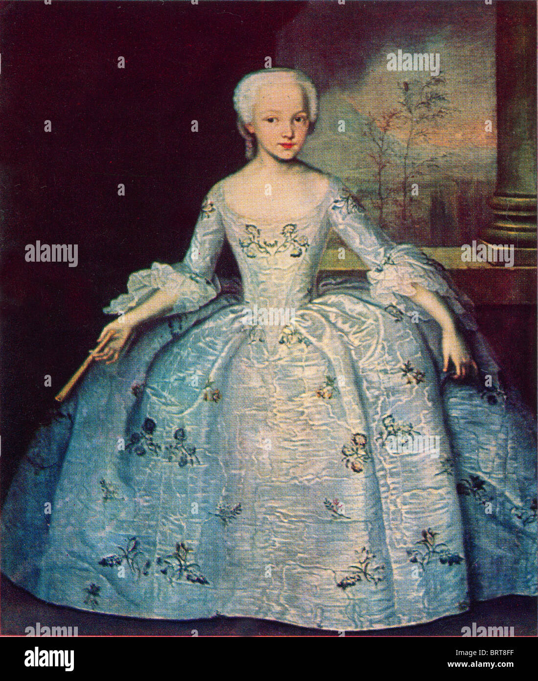 Ivan Vishniakov - Portrait d Sarah-Eleanor Fermore, années 1750. Banque D'Images