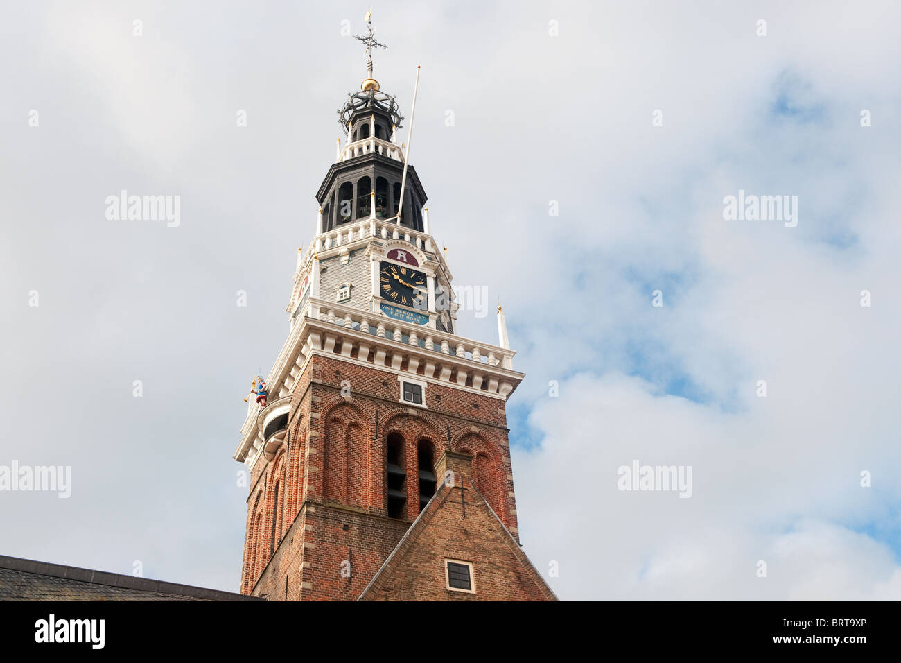 Tour historique de la ville d'Alkmaar Banque D'Images