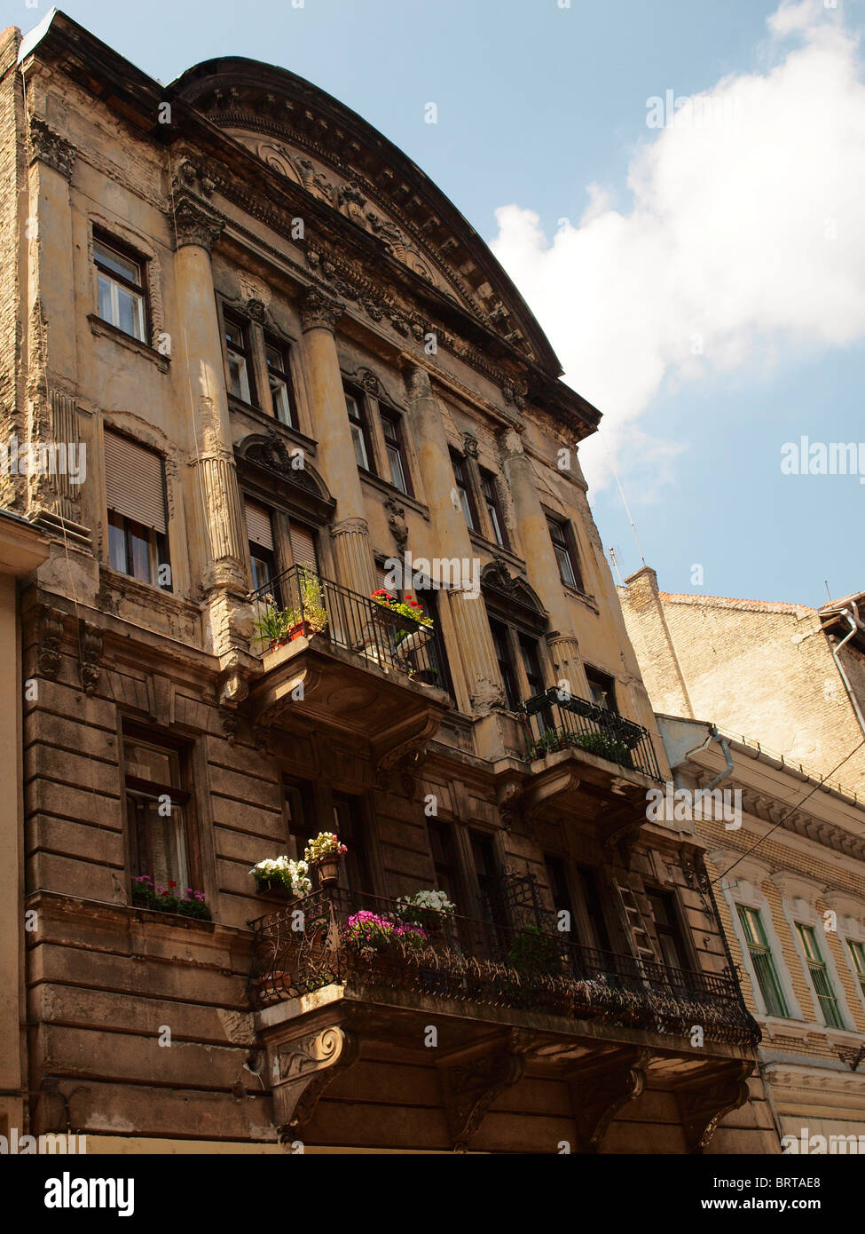 Bâtiment résidentiel près de l'avenue Andrássy, à Budapest, Hongrie Banque D'Images