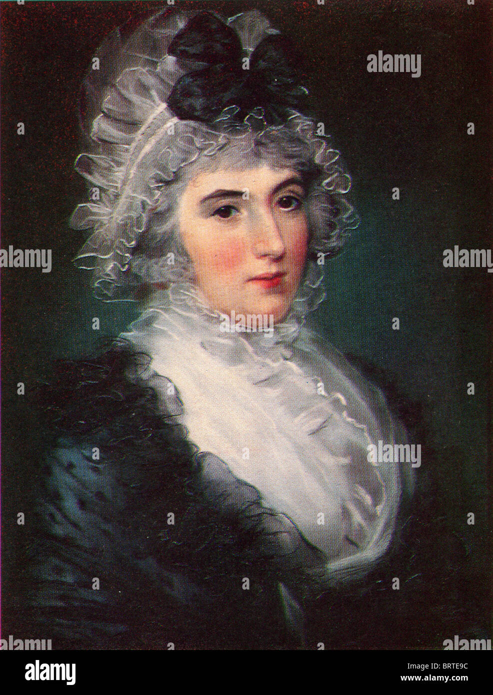 John Russel - Portrait de Mme Jahnet Grisell. 1794. Banque D'Images