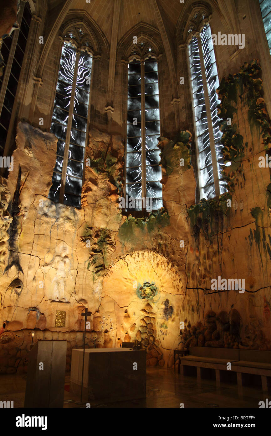 Détail de la Chapelle du Saint Sacrement dans la cathédrale de Palma Banque D'Images