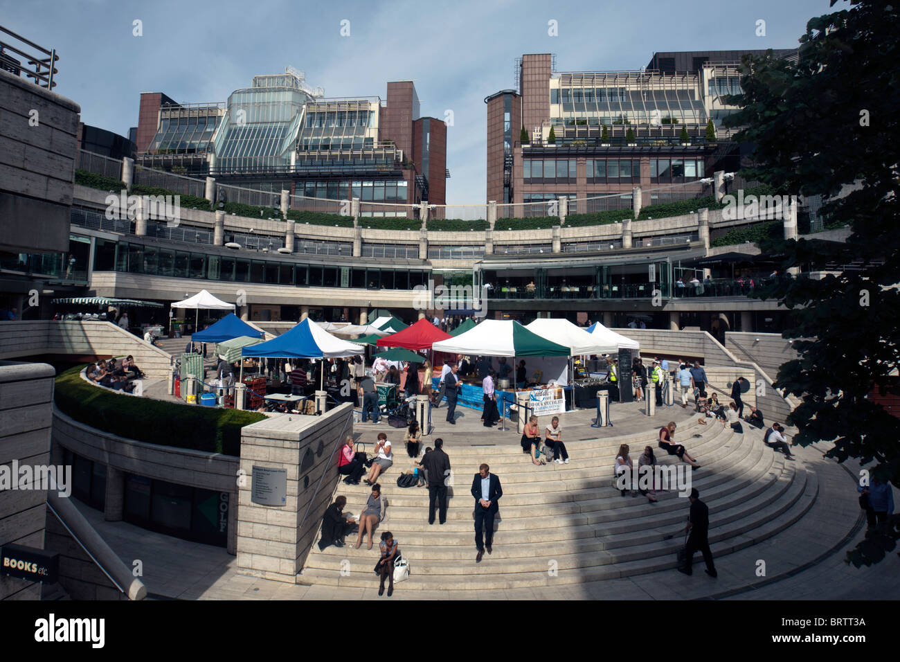 Marché de fermiers dans broadgate Arena à Londres Banque D'Images