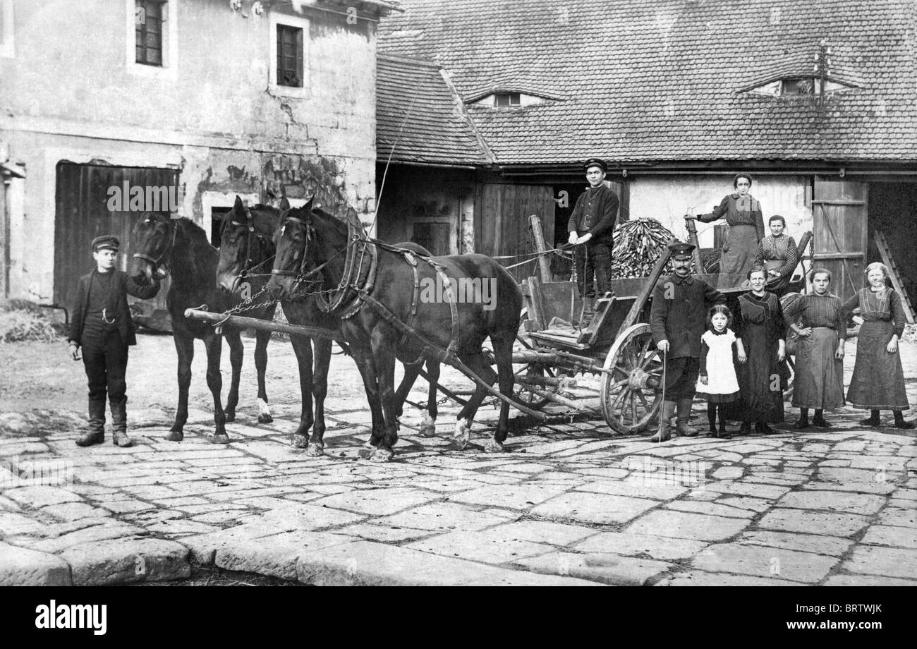 Basse-cour, image historique, ca. 1930 Banque D'Images