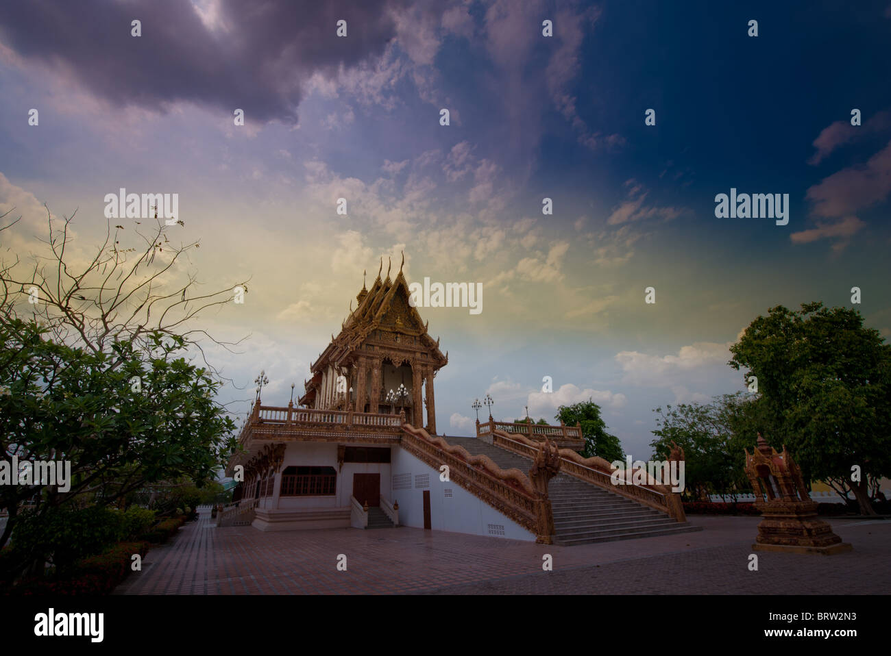 Wat Baan Ray dans Korat, Nakorn Ratchasima, Thaïlande Banque D'Images