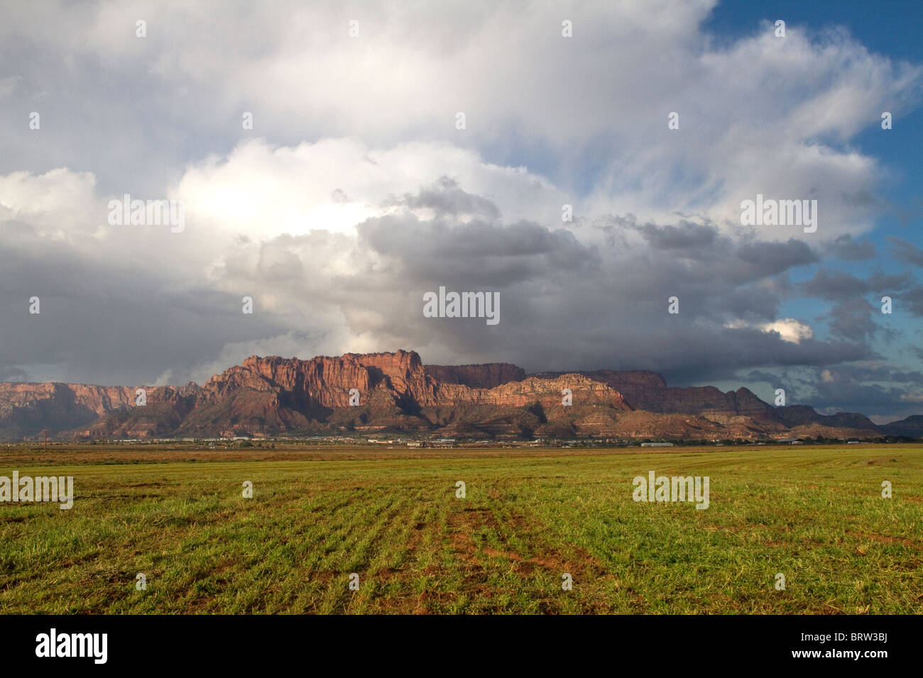 Terre agricole dans l'Arizona du nord Banque D'Images