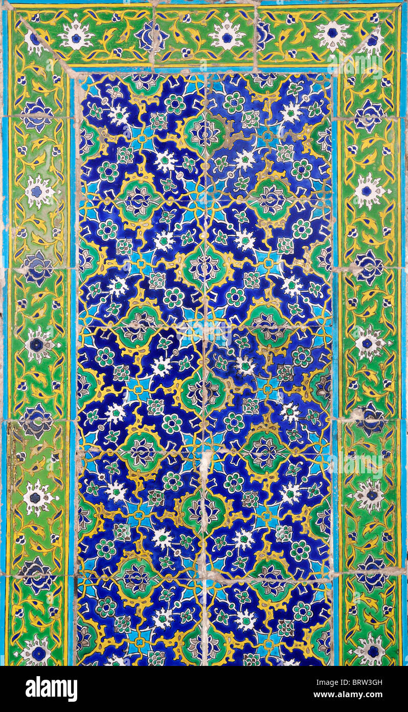 Le Palais de Topkapi sultan ottoman residence Istanbul Turquie İznik carreaux de céramique Iznik décorent décoration murale carrelage intérieur Banque D'Images