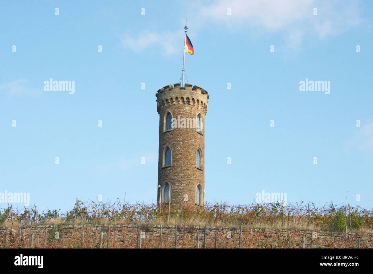 Tower dans le vignoble Banque D'Images