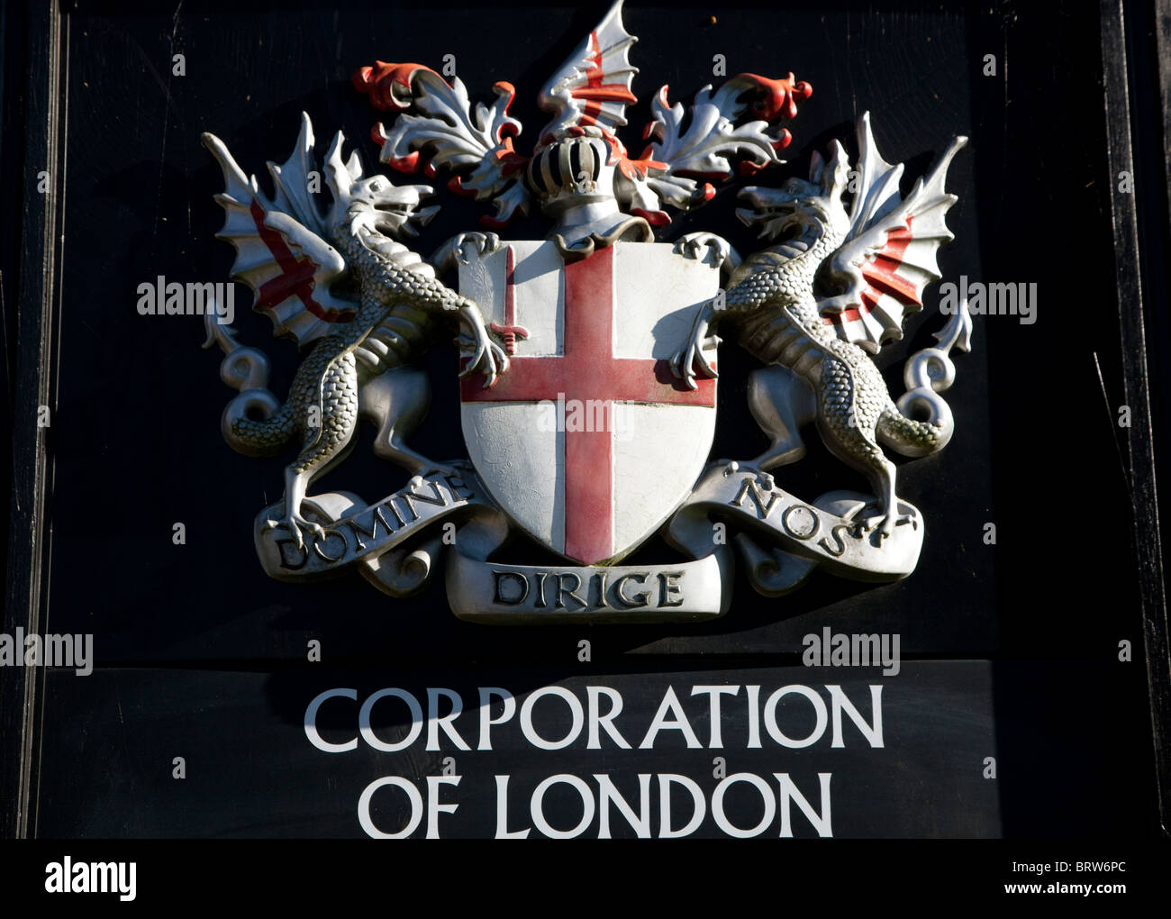 Corporation of London Coat of Arms Banque D'Images