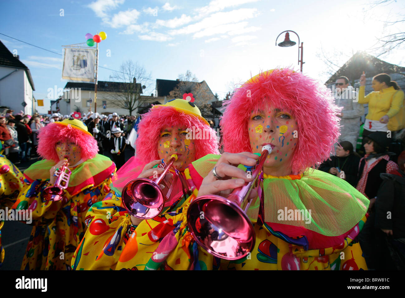 Carnaval, Jeudi Gras à Weitersburg, Rhénanie-Palatinat, Allemagne, Europe Banque D'Images
