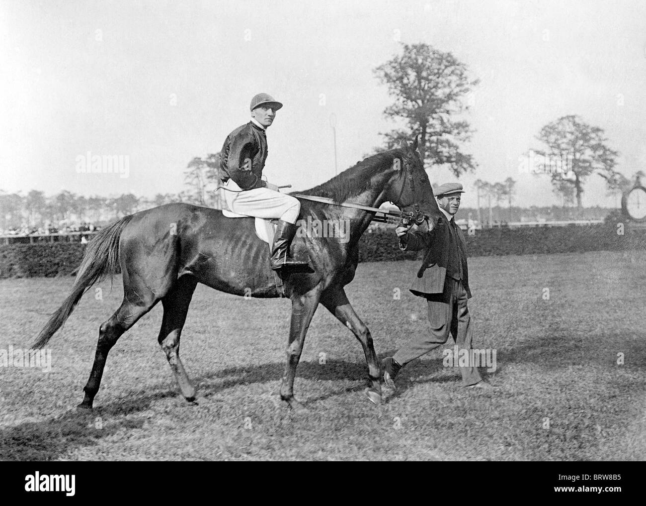 Jockey, photgraph historique, autour de 1932 Banque D'Images