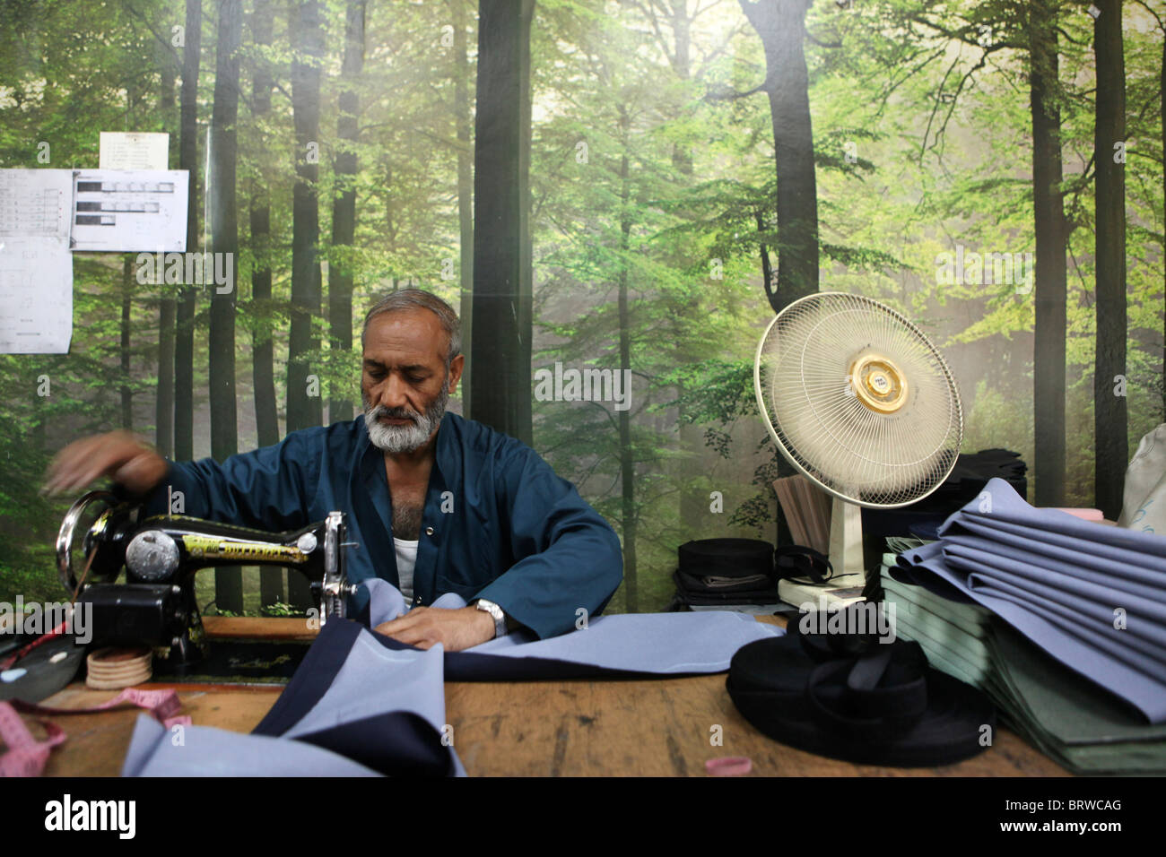 Atelier à Kaboul, Afghanistan Banque D'Images