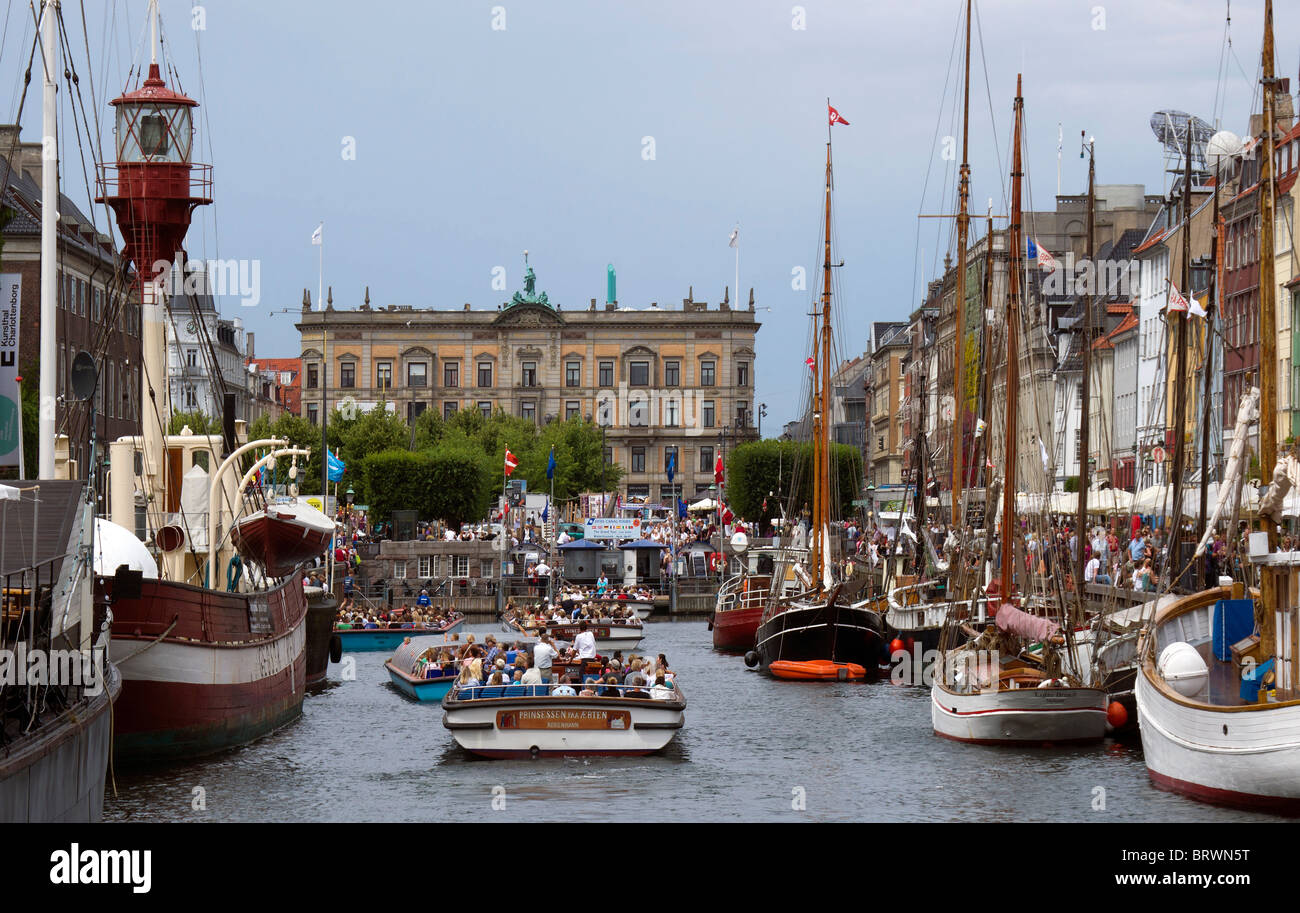 Copenhague Nyhavn Banque D'Images