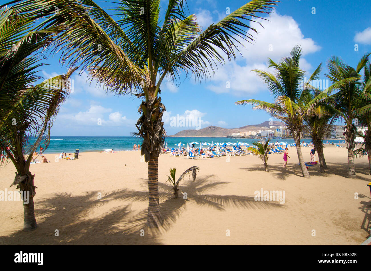 La plage de Las Canteras à Las Palmas, Gran Canaria, Îles Canaries, Espagne  Photo Stock - Alamy