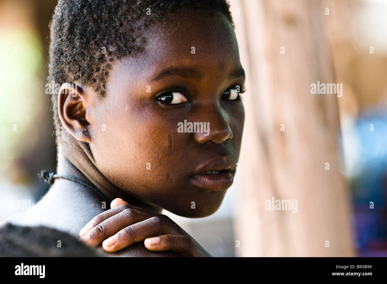 Les visages de l'Afrique de l'ouest. Banque D'Images