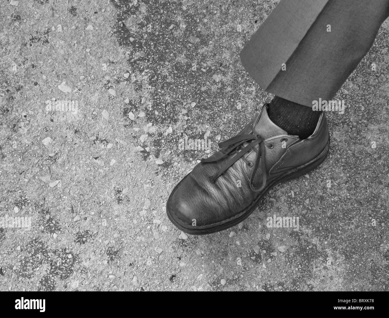 chaussure de vieille homme