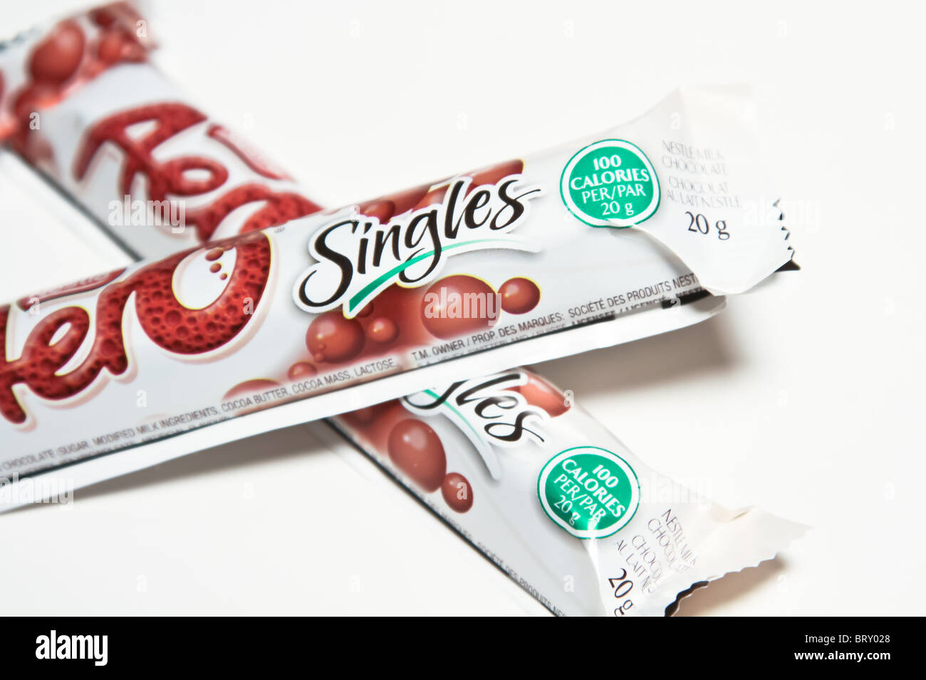 Calories faible en gras le chocolat sucré sain snackbar Photo Stock