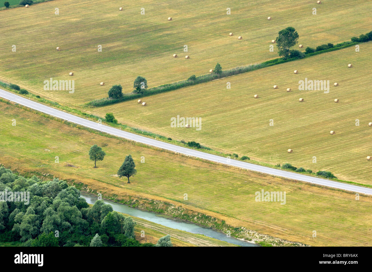 Agriculture - Vue aérienne Banque D'Images