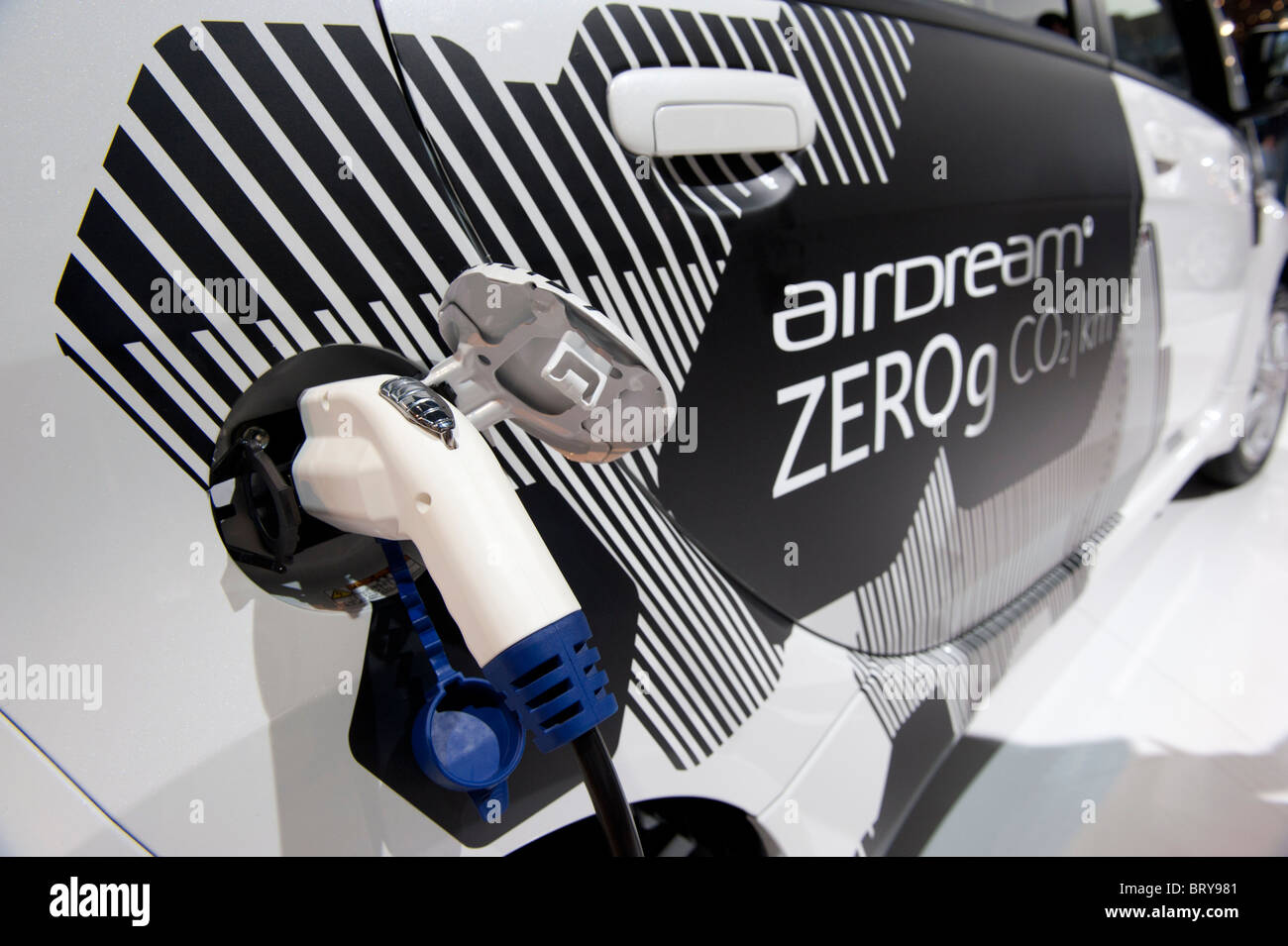 ION électrique Citroen location être rechargés à Paris Motor Show 2010 Banque D'Images