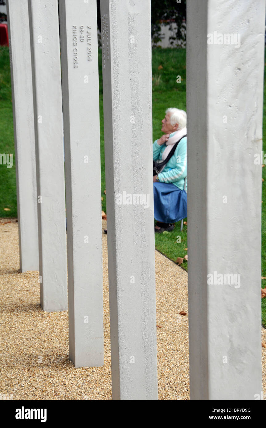 L'Hyde Park commémoration du 52 victimes du 7 juillet 2005 Les attentats de Londres Banque D'Images