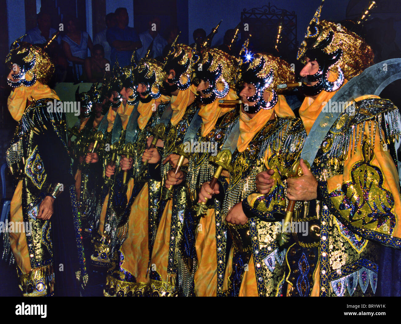 Maures et Chrétiens Fiesta, Javea, Costa Blanca, Espagne. Banque D'Images