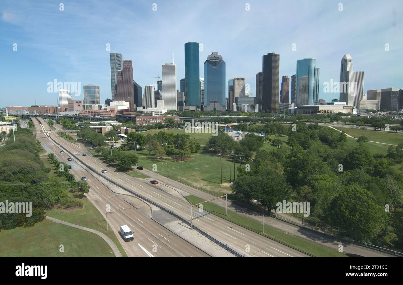 Le centre-ville de Houston, Texas, USA Banque D'Images