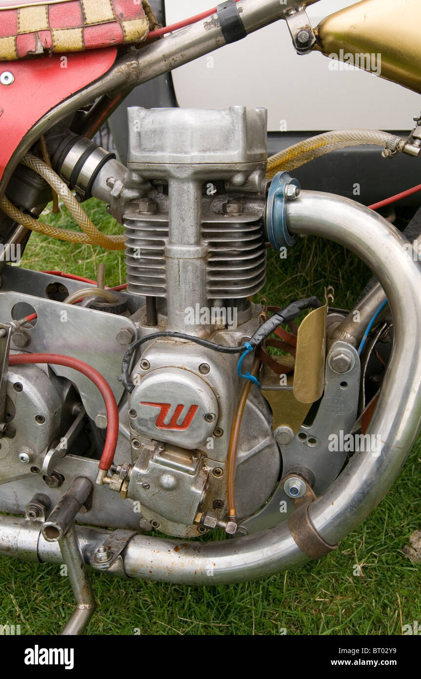 Weslake unique cylindre moteur moto speedway Banque D'Images