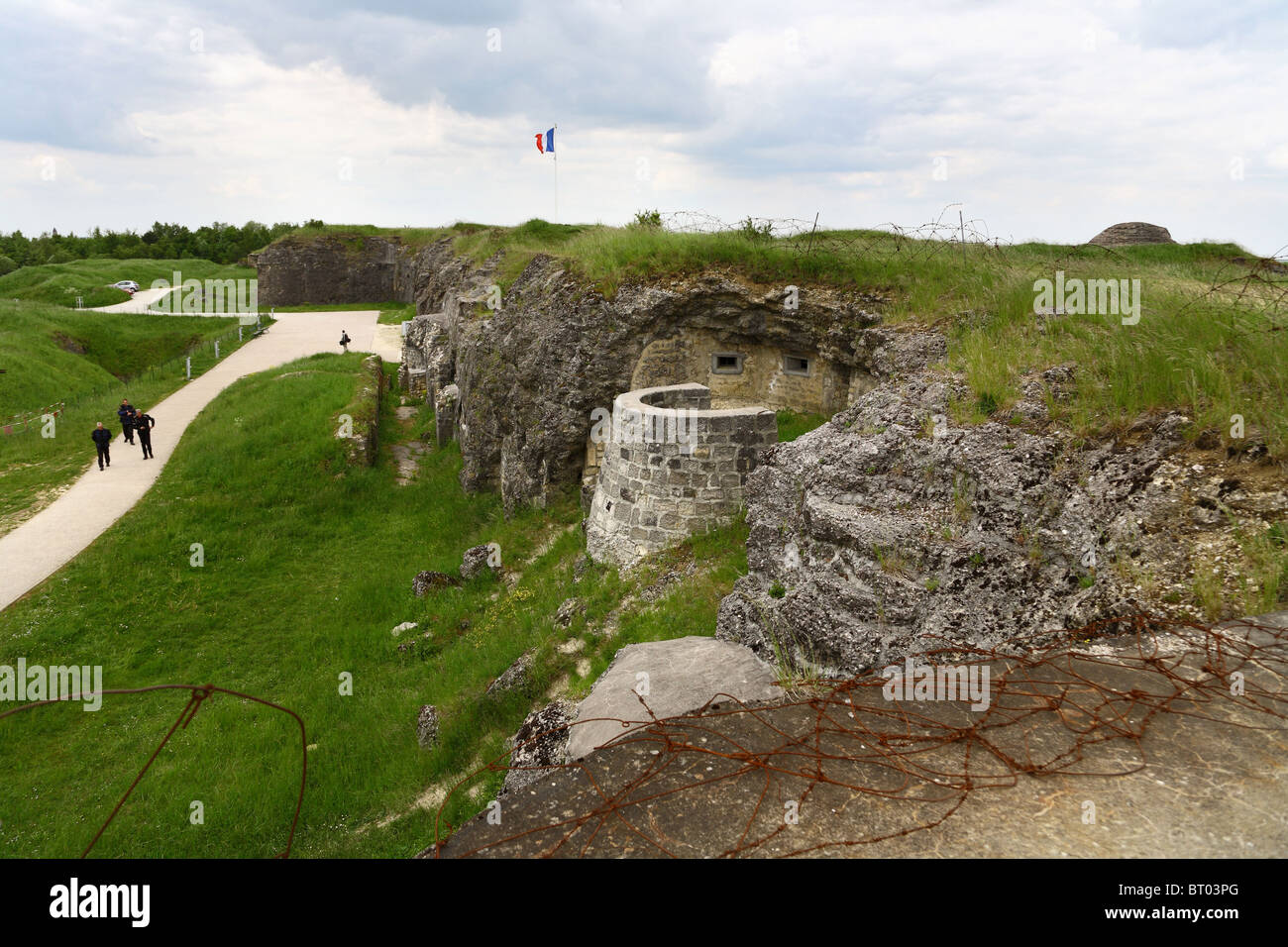 Vue depuis le Fort Douaumont, Verdun, France Banque D'Images