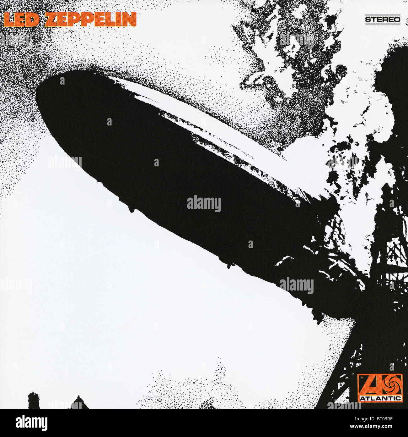 1er album de Led Zepplin par 1969 parution sur le label de l'Atlantique Banque D'Images