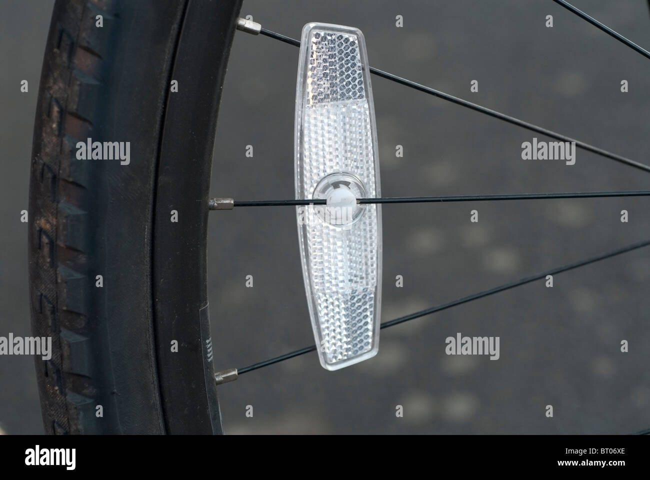 Réflecteur vélo Banque D'Images