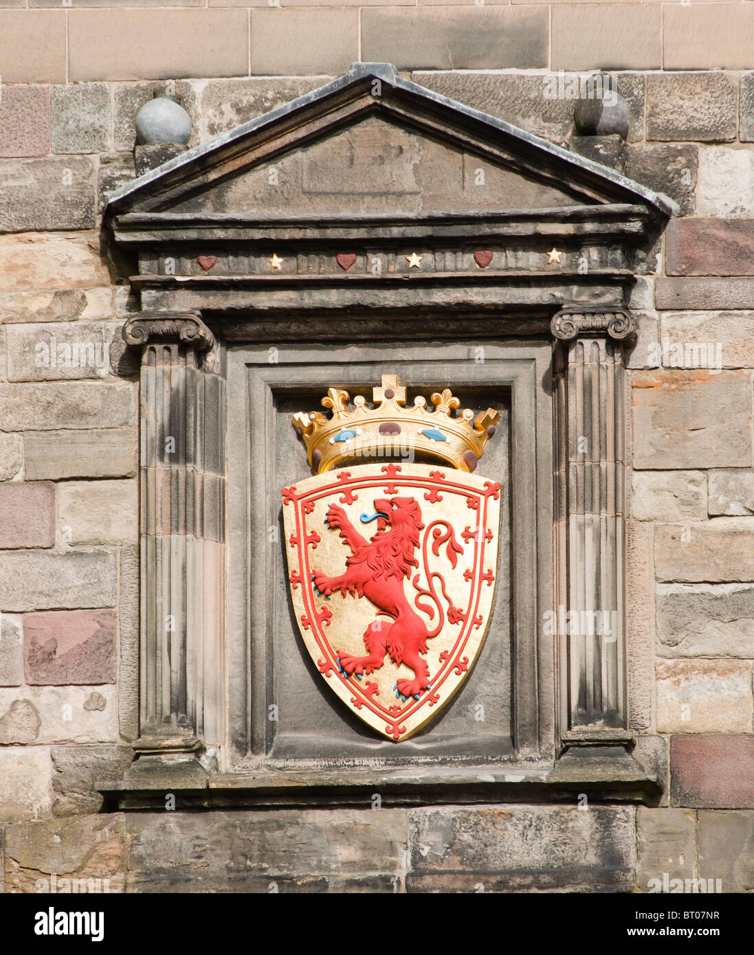 Le Lion Rampant Armoiries Le Chateau D Edinburgh Edimbourg Ecosse Photo Stock Alamy