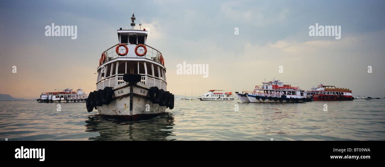 Indien, 2010-10-01, Boote vor Mumbai © Gerhard Leber Banque D'Images