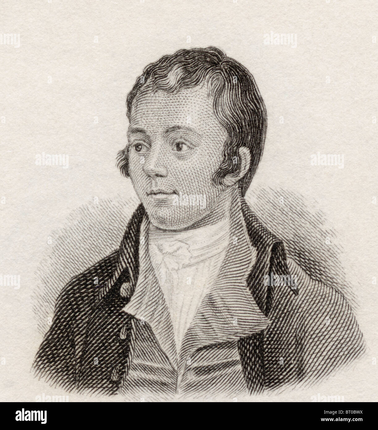 Robert Burns, 1759 à 1796. Poète écossais et parolier. Banque D'Images