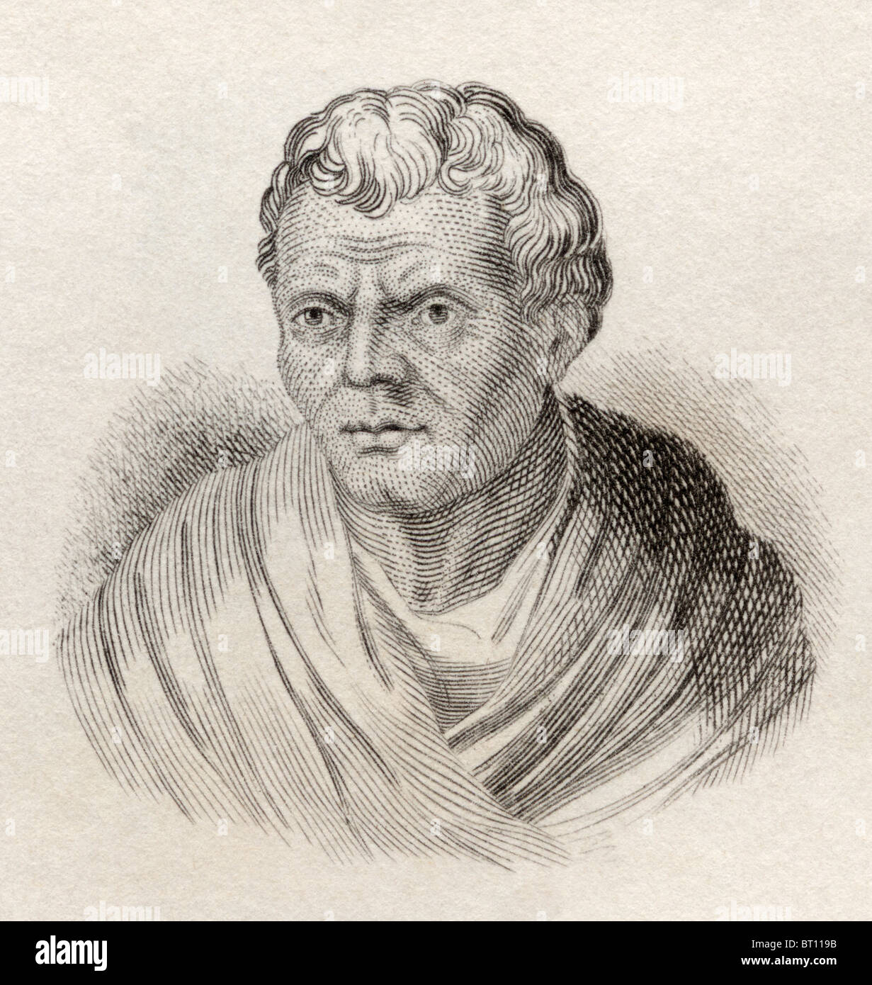 Ménandre, ch. 342 à 291 BC. Le dramaturge grec. Banque D'Images