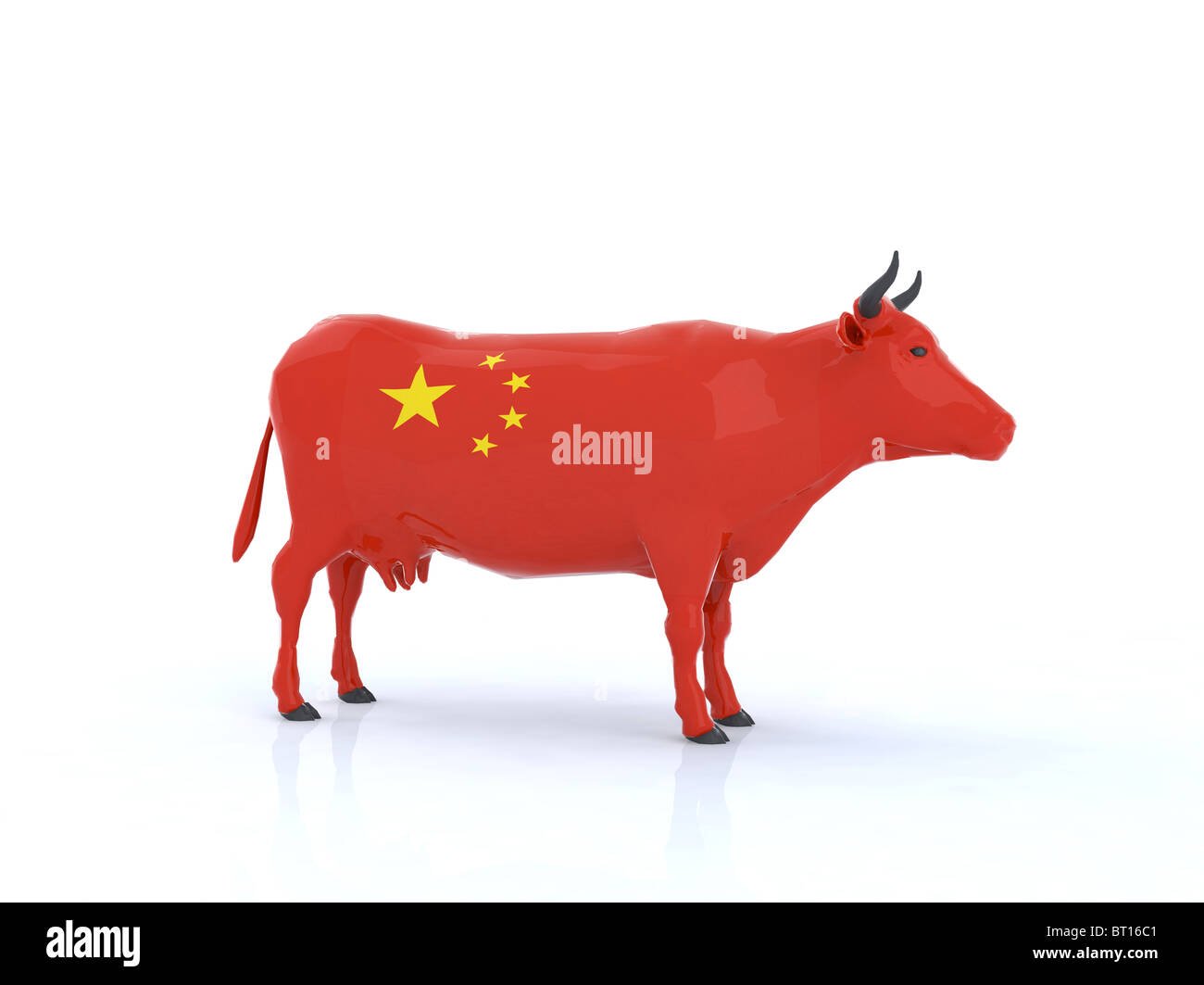 vache de Chine Banque D'Images