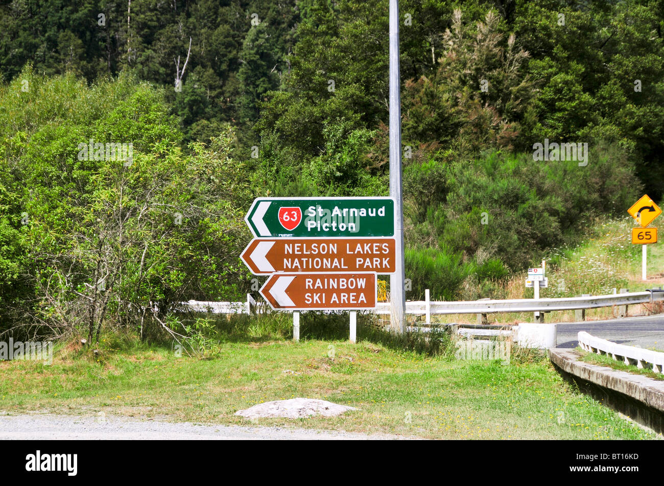 Nouvelle Zélande, île du Sud, Nelson Lakes National Park Banque D'Images