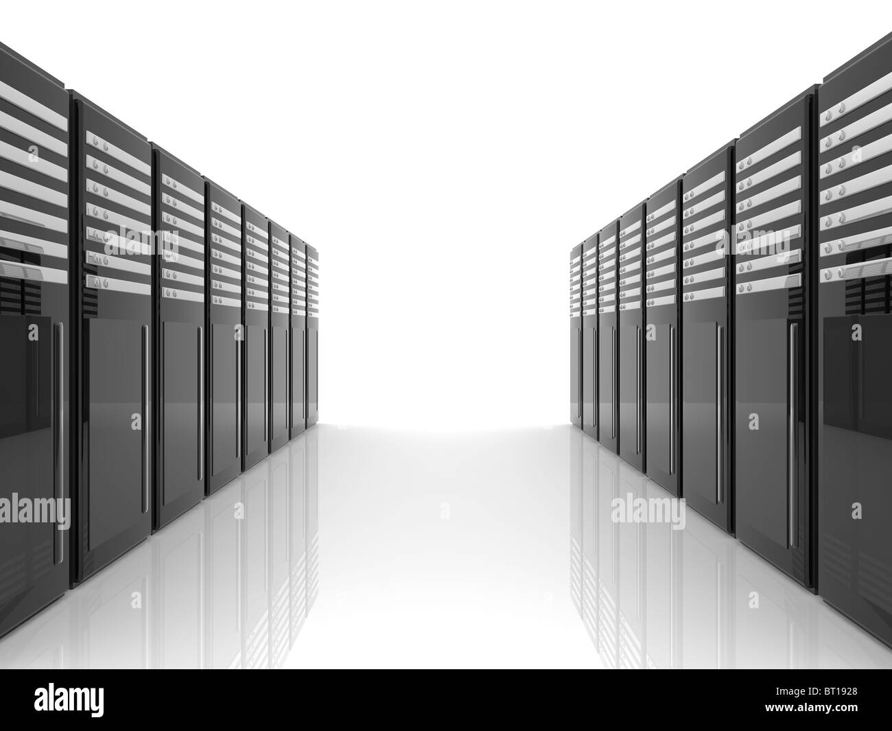 Salle des serveurs Banque D'Images