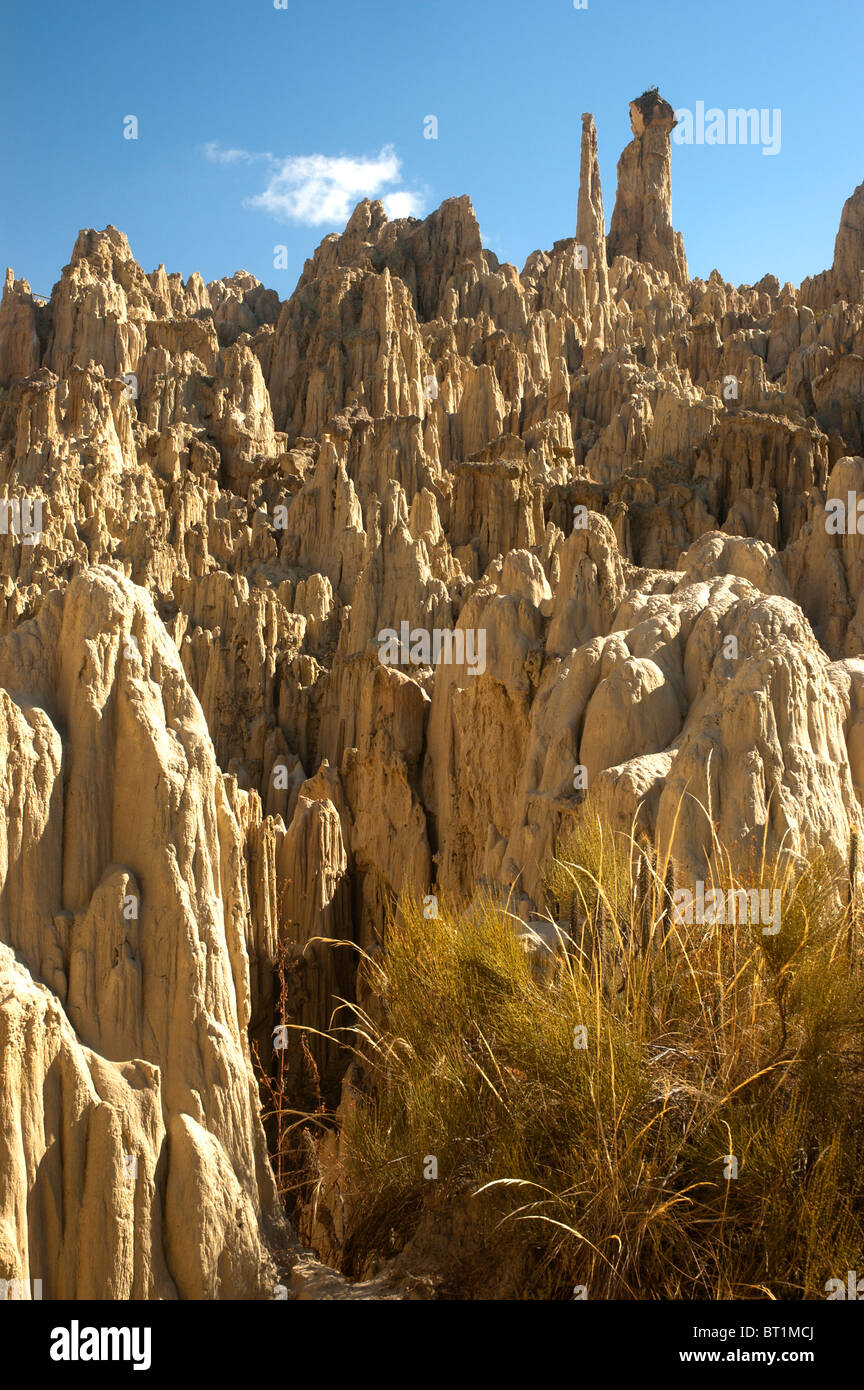 Vallée de la Lune, près de La Paz, Bolivie. Banque D'Images