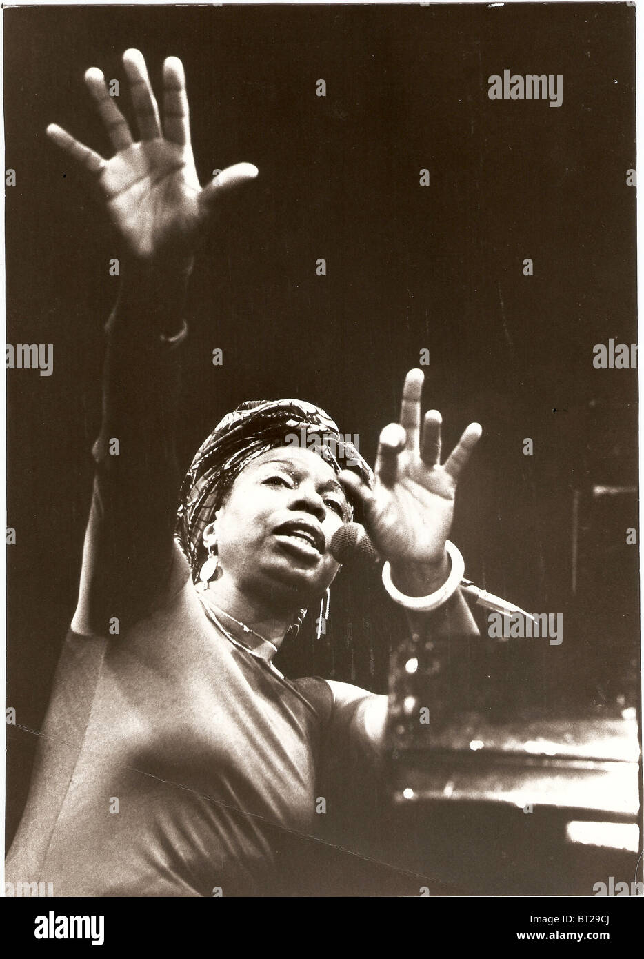 Photos d'action de l'artiste en studio Banque D'Images