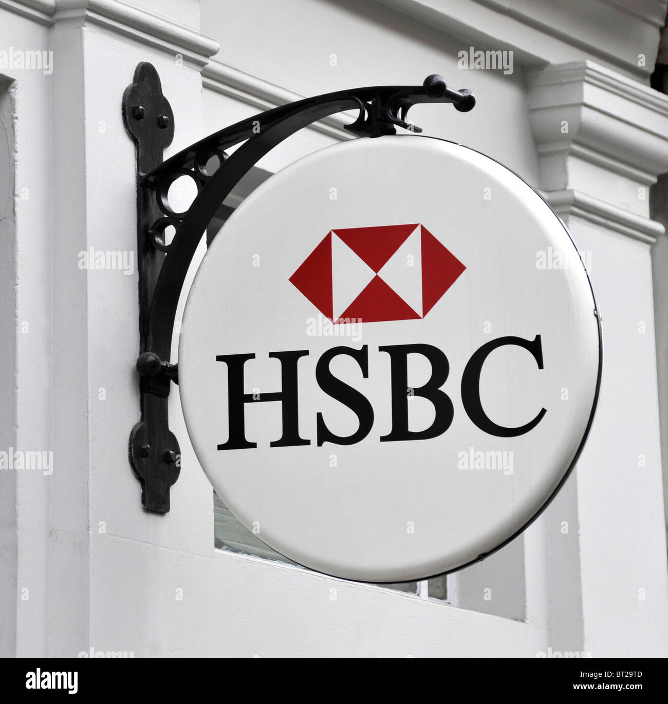 Signalisation de la HSBC Banque D'Images