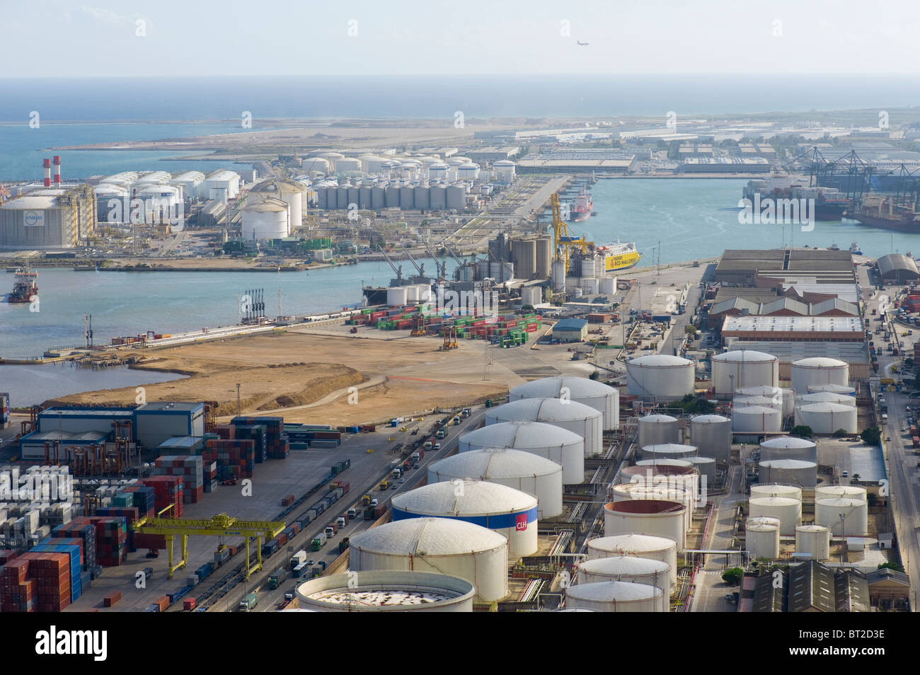 Pays Espagne Mer Méditerranée Barcelone Port Banque D'Images