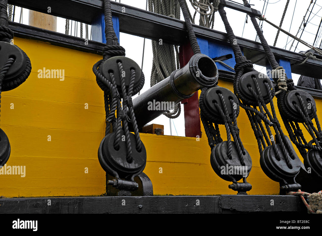 Galleon vieux gréement Banque D'Images