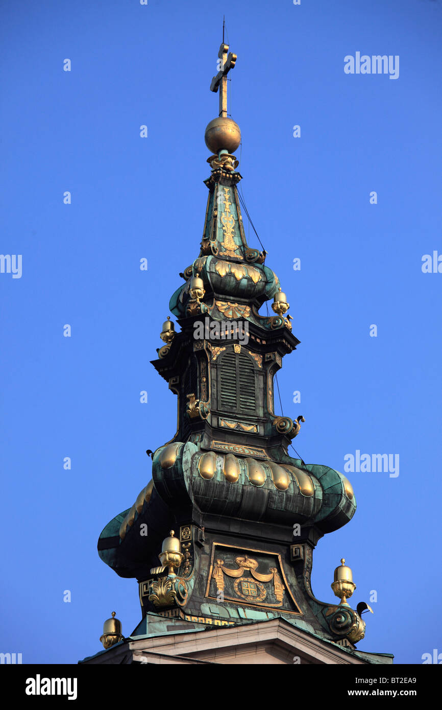 Serbie, Belgrade, Cathédrale Orthodoxe, Église Saborna, Banque D'Images