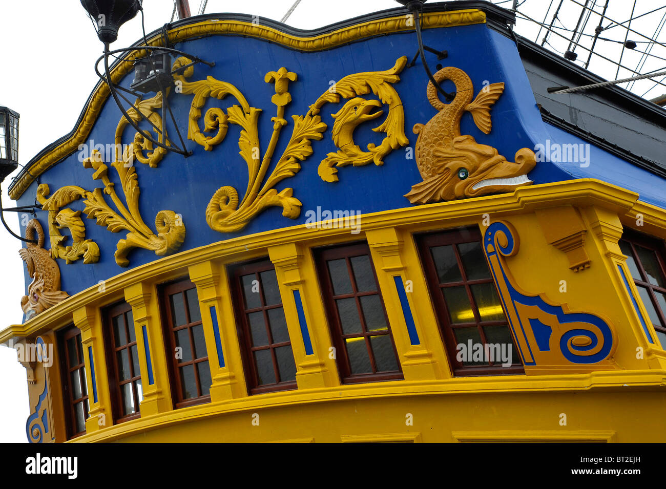 Galleon vieux gréement Banque D'Images