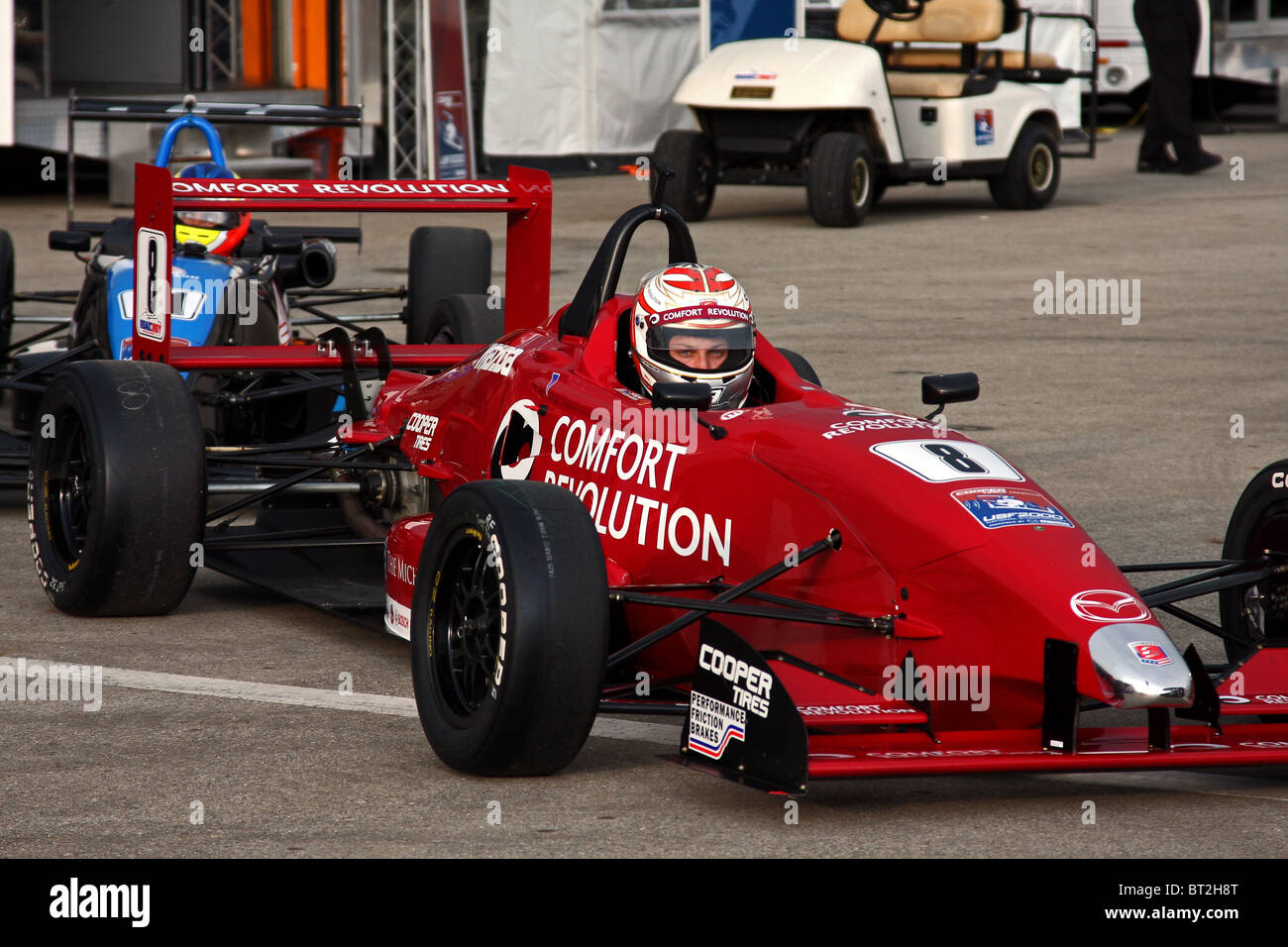 Sage Karam conducteur de l'équipe # 8 Révolution Confort voiture pour Andretti Autosport. Banque D'Images